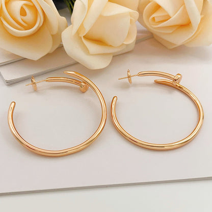 [✨ROSE💎]JUSTE NO DIAMOND LARGE EARRINGS
