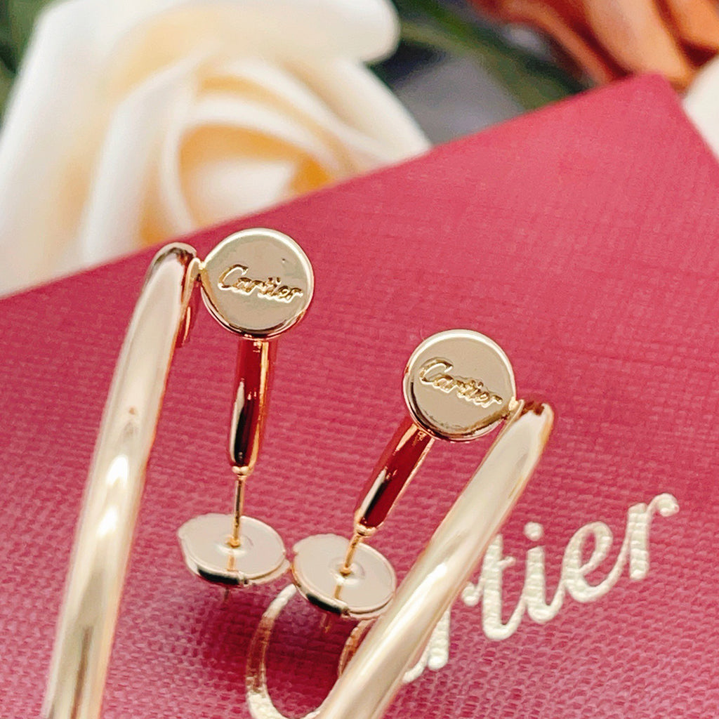 [✨ROSE💎]JUSTE NO DIAMOND LARGE EARRINGS