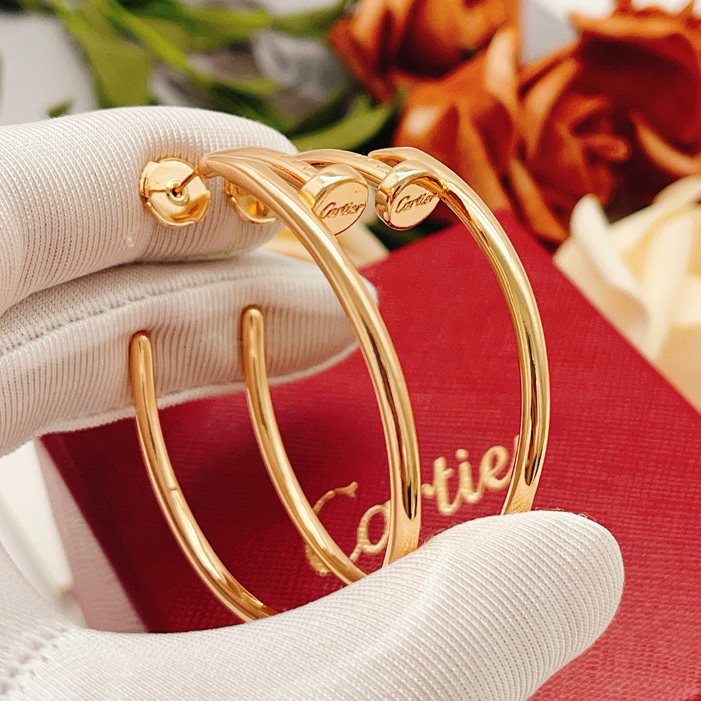 [✨ROSE💎]JUSTE NO DIAMOND LARGE EARRINGS