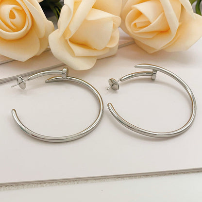 [✨ROSE💎]JUSTE NO DIAMOND LARGE EARRINGS