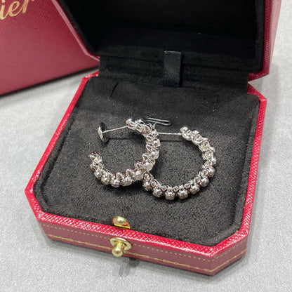 [✨ROSE💎]CLASH FULL DIAMOND MEDIUM EARRINGS