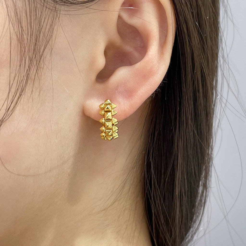 [✨ROSE💎]CLASH MINI HOOP EARRINGS