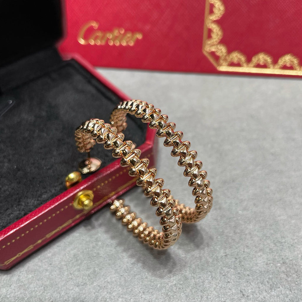[✨ROSE💎]CLASH HOOP LARGE EARRINGS