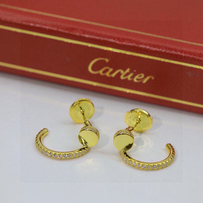 [✨ROSE💎]JUSTE FULL DIAMOND DOUBLE EARRINGS