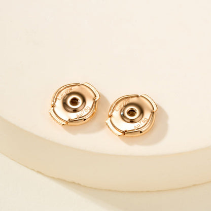 [✨ROSE💎]JUSTE HALF DIAMOND DOUBLE EARRINGS