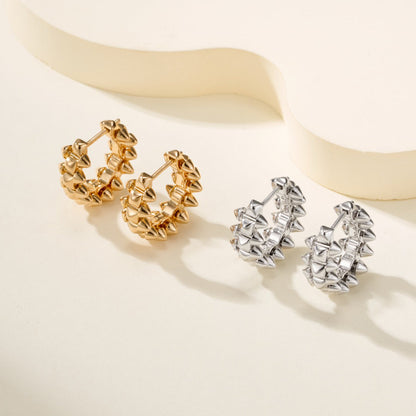 [✨ROSE💎]CLASH MINI HOOP EARRINGS