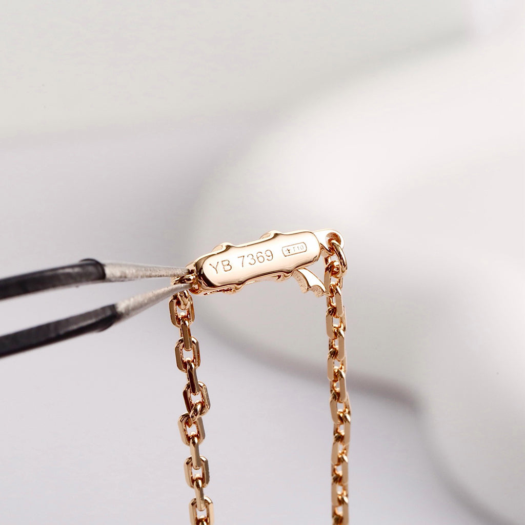 [✨ROSE💎]LOVE NECKLACE 16MM  FULL DIAMOND