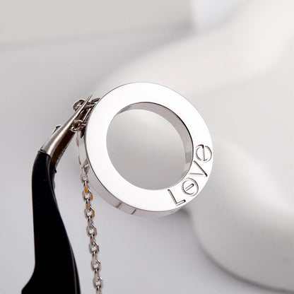 [✨ROSE💎]LOVE NECKLACE 16MM  FULL DIAMOND