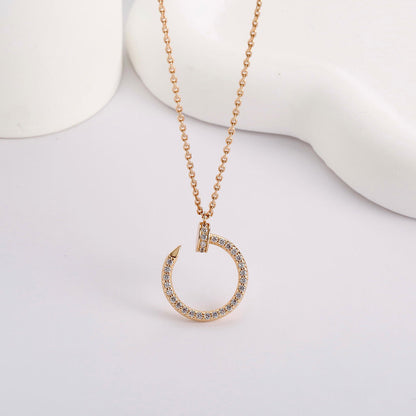 [✨ROSE💎]JUSTE NECKLACE FULL DIAMOND