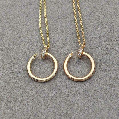 [✨ROSE💎]JUSTE NECKLACE HALF DIAMOND