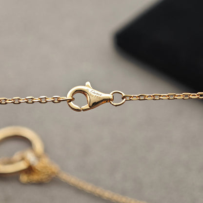 [✨ROSE💎]JUSTE NECKLACE HALF DIAMOND