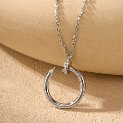 [✨ROSE💎]JUSTE NECKLACE HALF DIAMOND