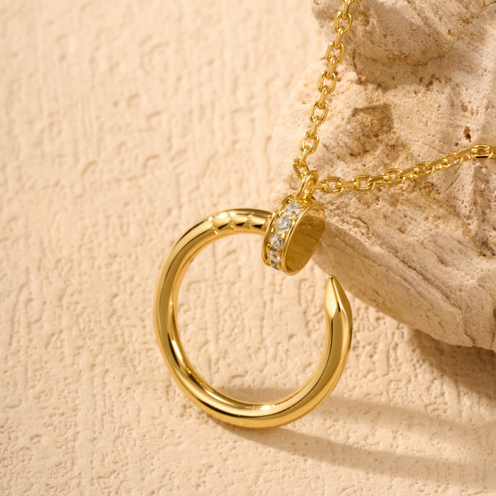 [✨ROSE💎]JUSTE NECKLACE HALF DIAMOND