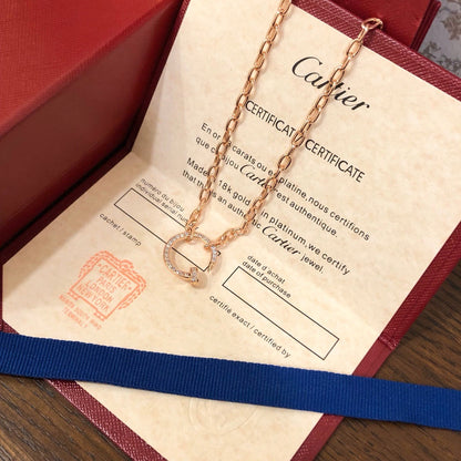 [✨ROSE💎]JUSTE NECKLACE FULL DIAMONDS