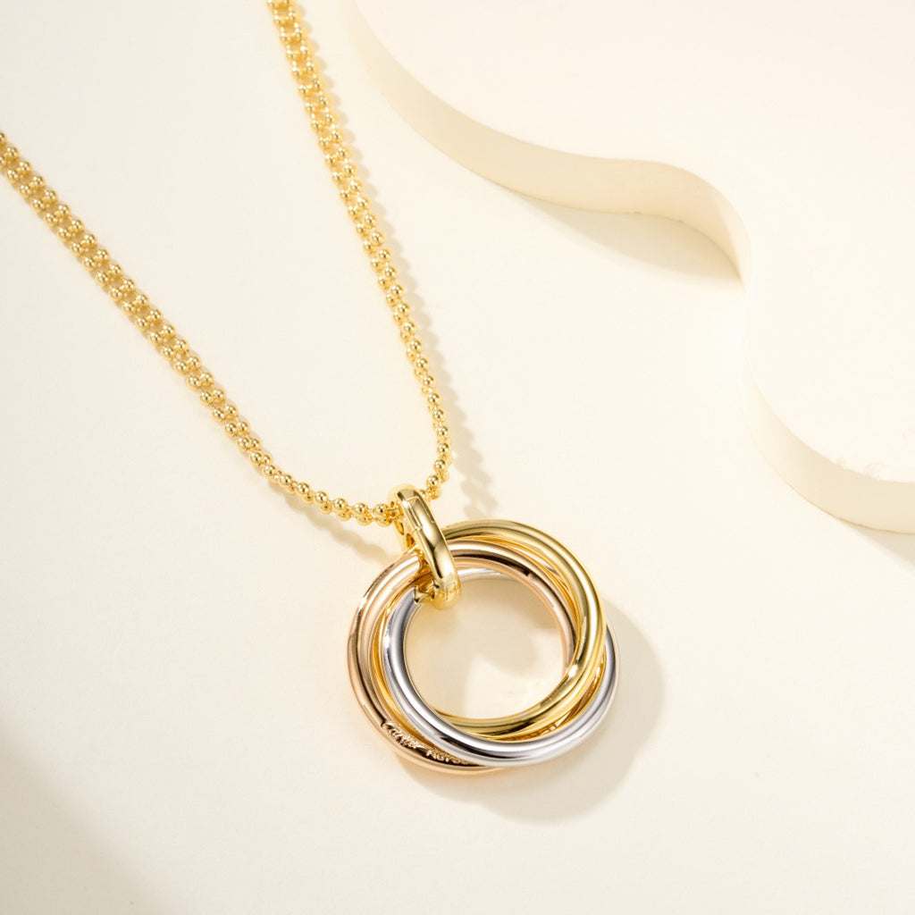 [✨ROSE💎]TRINITY LARGE NECKLACE