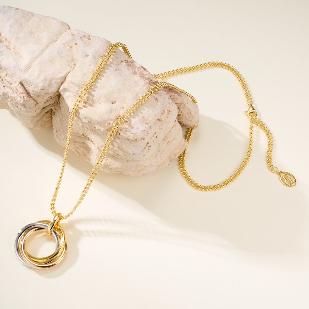 [✨ROSE💎]TRINITY LARGE NECKLACE