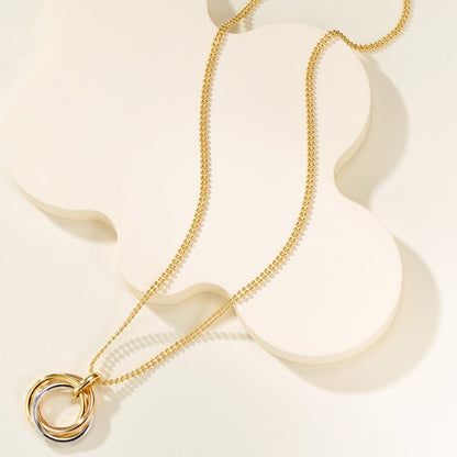 [✨ROSE💎]TRINITY LARGE NECKLACE