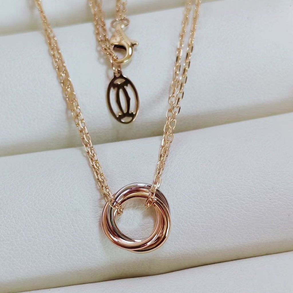 [✨ROSE💎]TRINITY MINI NECKLACE