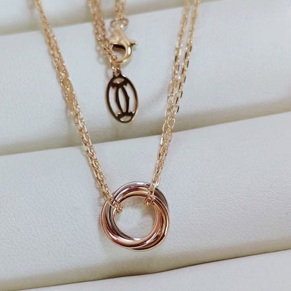 [✨ROSE💎]TRINITY MINI NECKLACE