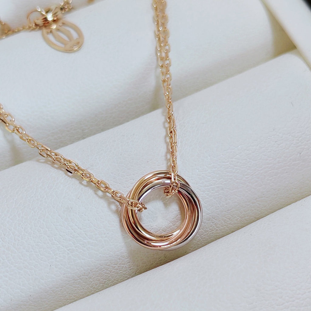 [✨ROSE💎]TRINITY MINI NECKLACE