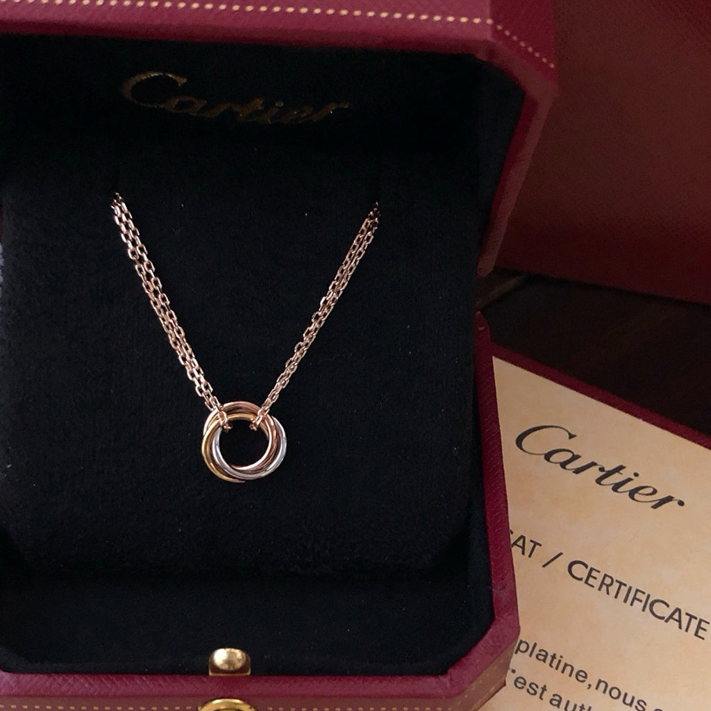 [✨ROSE💎]TRINITY MINI NECKLACE