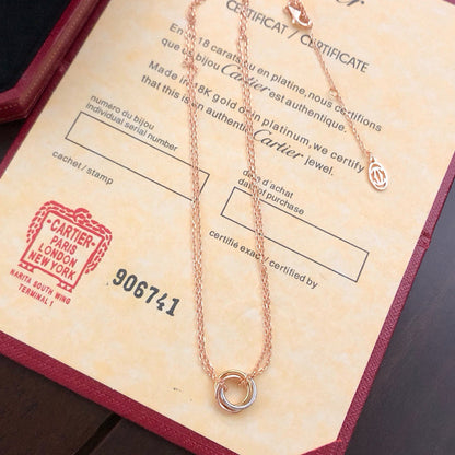 [✨ROSE💎]TRINITY MINI NECKLACE