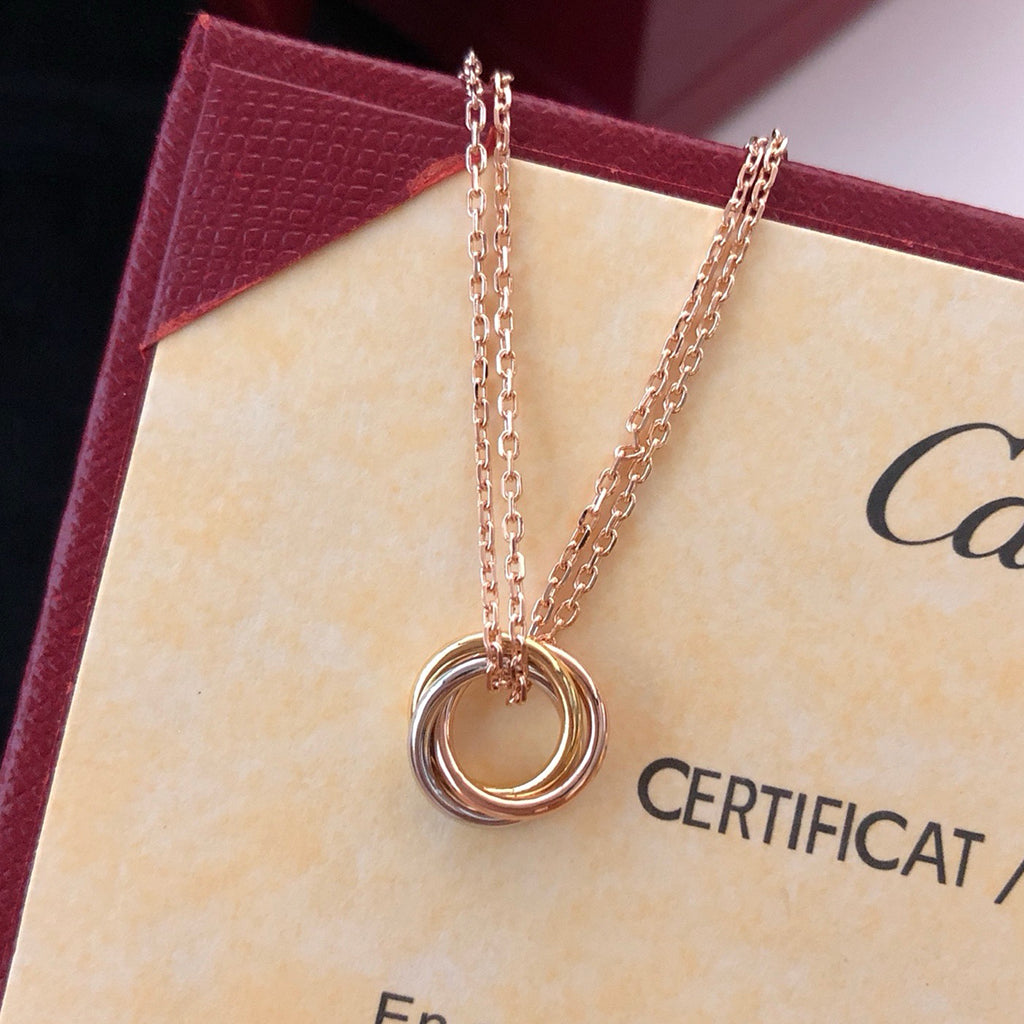 [✨ROSE💎]TRINITY MINI NECKLACE