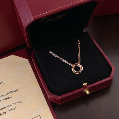 [✨ROSE💎]TRINITY MINI NECKLACE