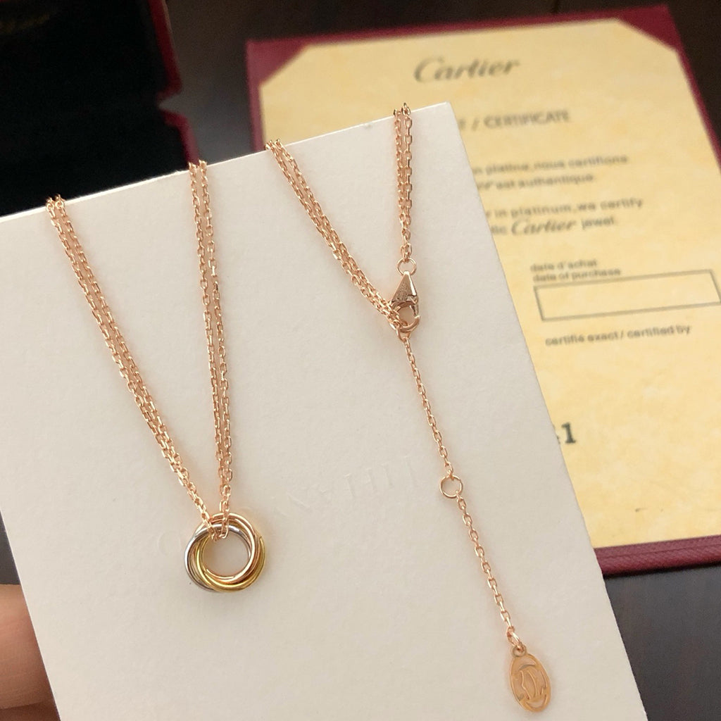 [✨ROSE💎]TRINITY MINI NECKLACE