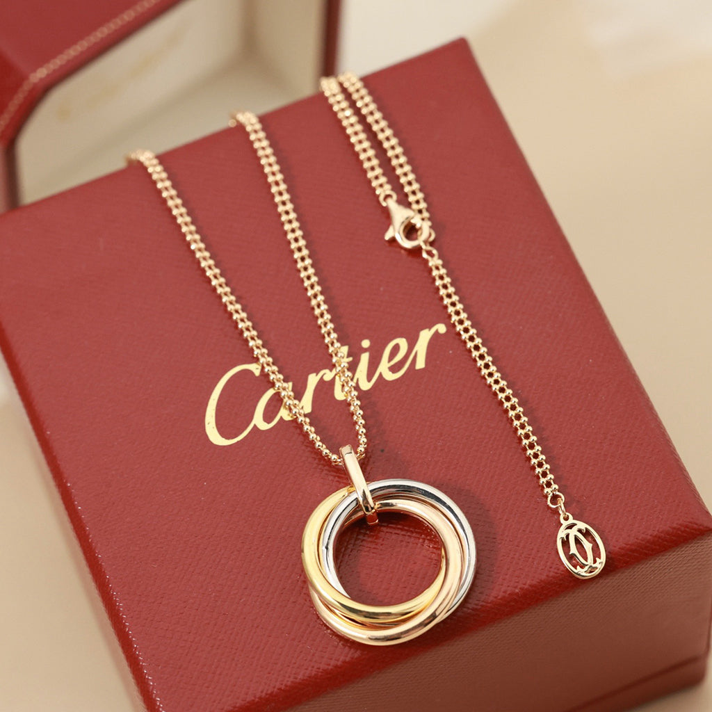 [✨ROSE💎]TRINITY LARGE NECKLACE
