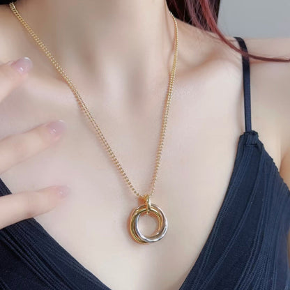 [✨ROSE💎]TRINITY LARGE NECKLACE