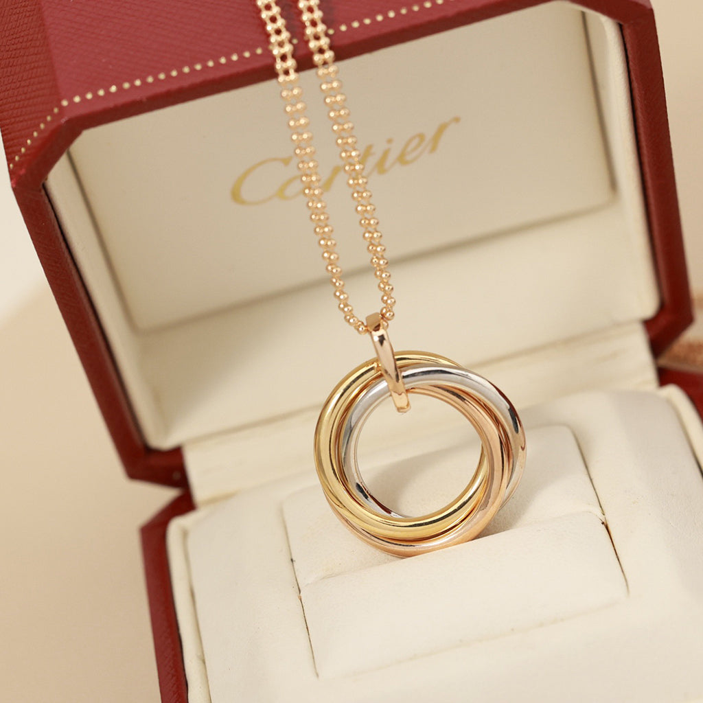 [✨ROSE💎]TRINITY LARGE NECKLACE