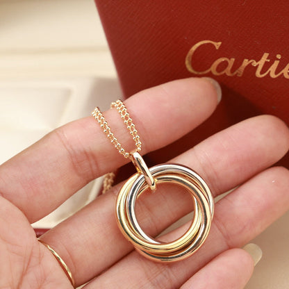[✨ROSE💎]TRINITY LARGE NECKLACE