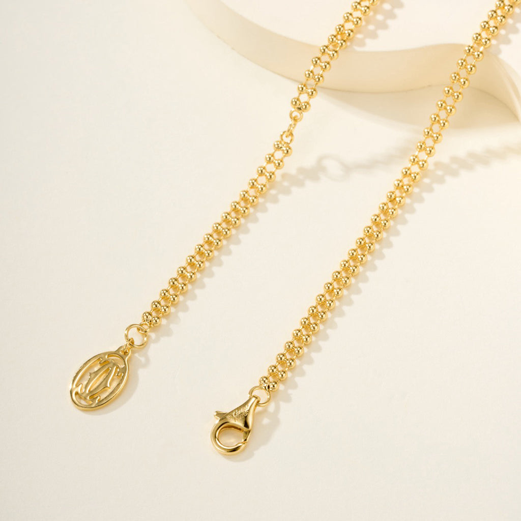 [✨ROSE💎]TRINITY LARGE FULL DIAMOND  NECKLACE