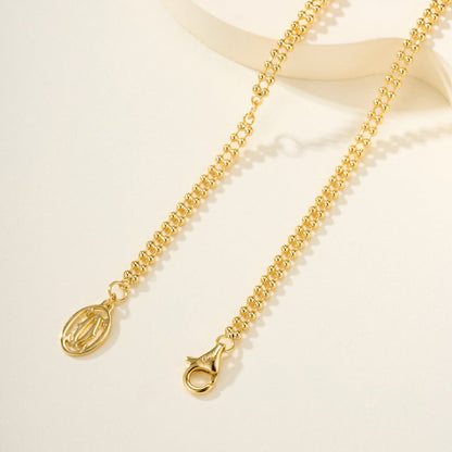 [✨ROSE💎]TRINITY LARGE FULL DIAMOND  NECKLACE