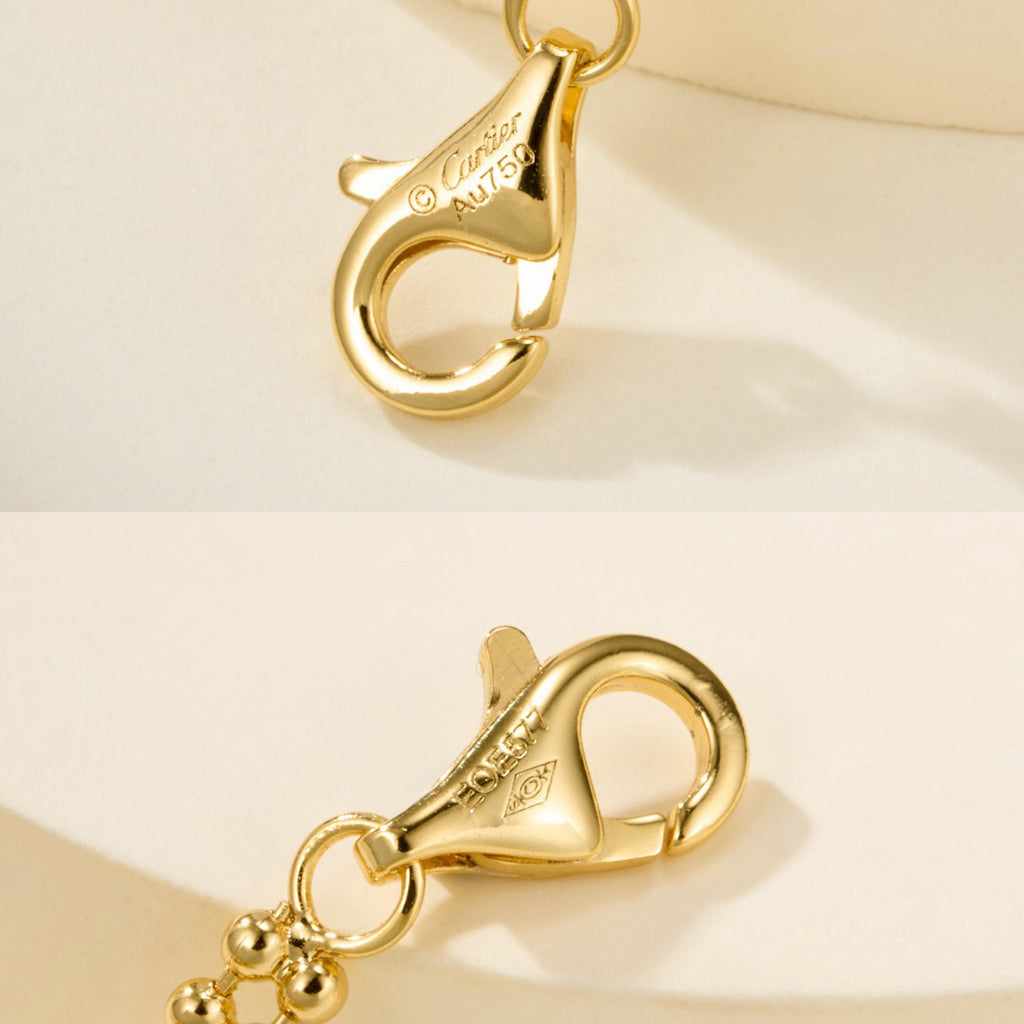 [✨ROSE💎]TRINITY LARGE FULL DIAMOND  NECKLACE