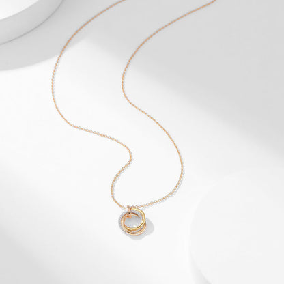 [✨ROSE💎]TRINITY SMALL NECKLACE
