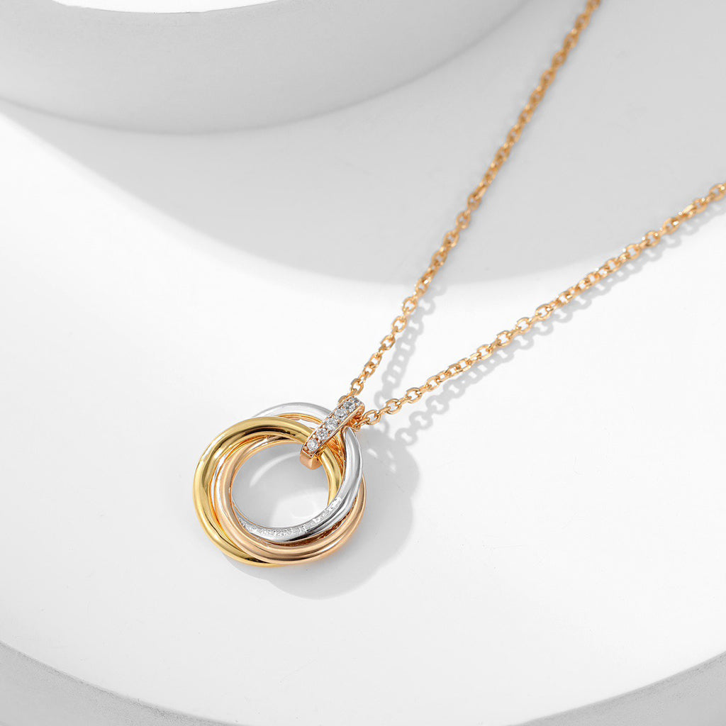 [✨ROSE💎]TRINITY SMALL NECKLACE