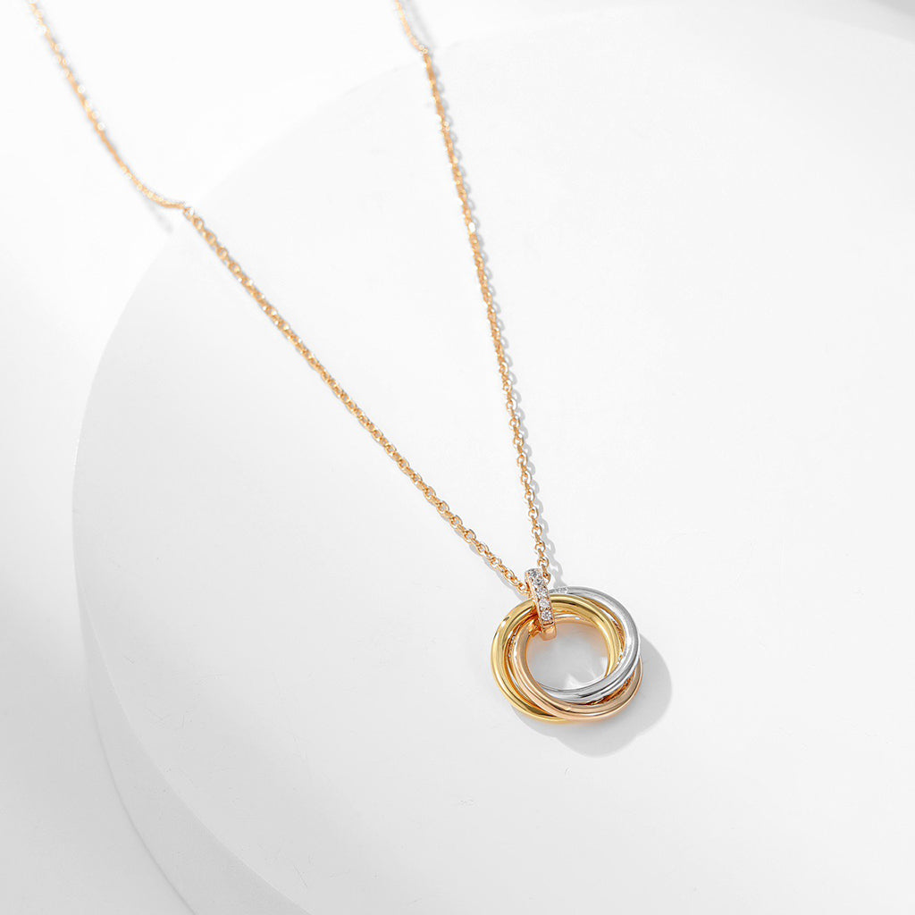 [✨ROSE💎]TRINITY SMALL NECKLACE