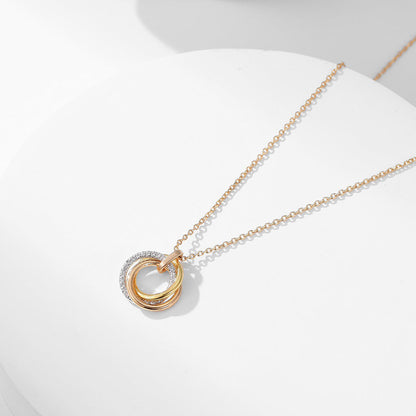 [✨ROSE💎]TRINITY SMALL NECKLACE