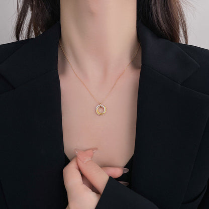 [✨ROSE💎]TRINITY SMALL NECKLACE