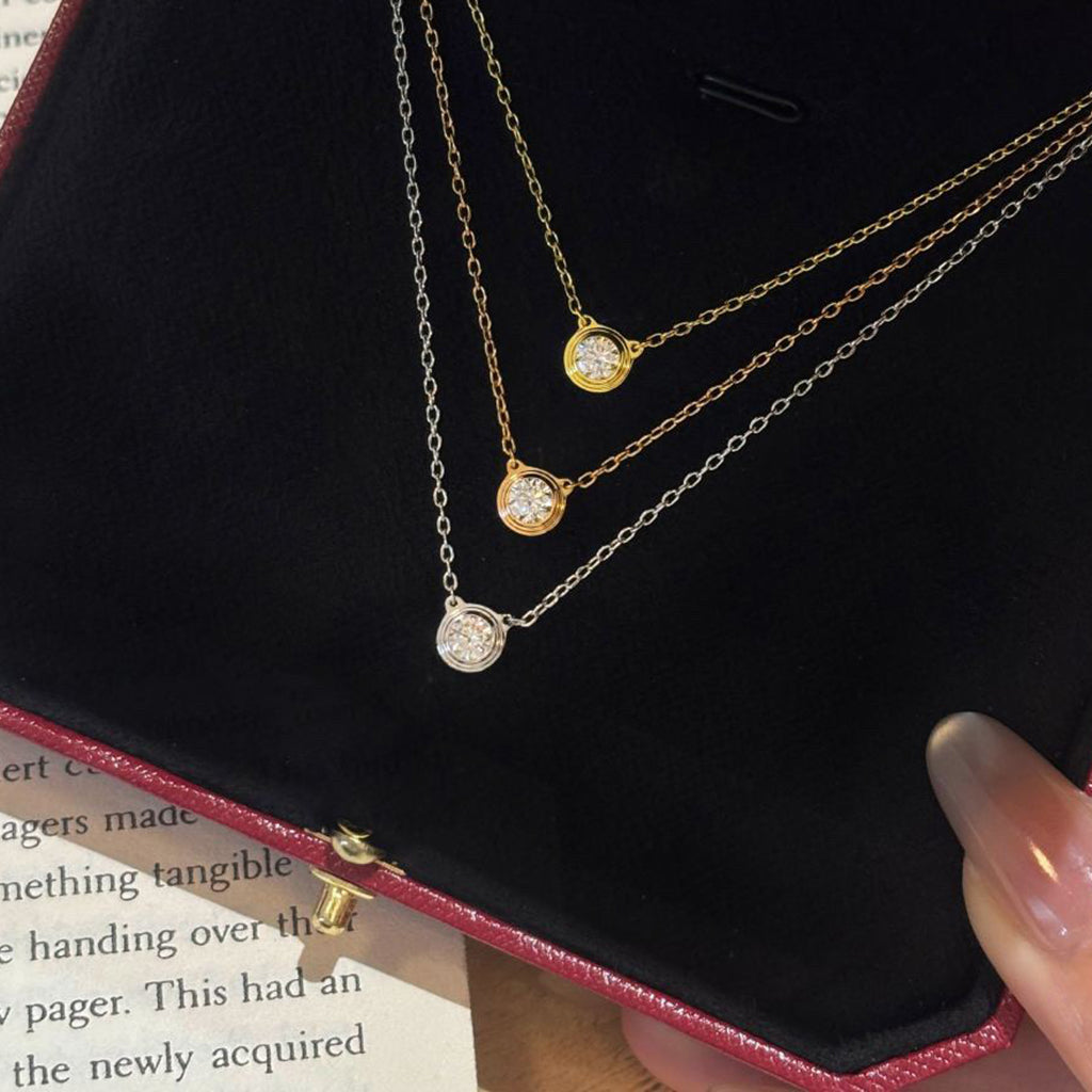[✨ROSE💎]DAMOUR DIAMOND NECKLACE