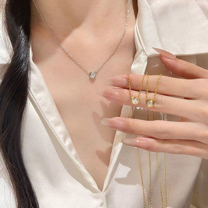 [✨ROSE💎]DAMOUR DIAMOND NECKLACE