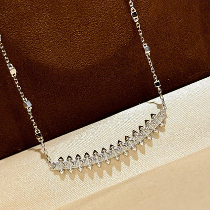 [✨ROSE💎]CLASH  SMALL FULL DIAMOND NECKLACE