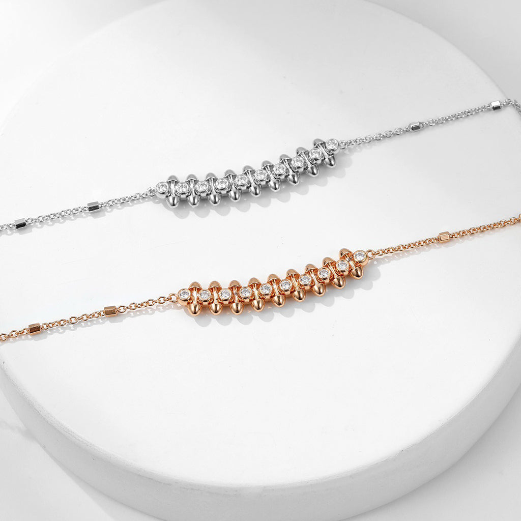 [✨ROSE💎]CLASH  MEDIUM DIAMOND NECKLACE