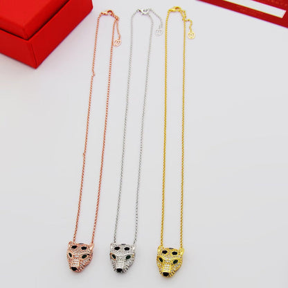 [✨ROSE💎]PANTHERE FULL DIAMOND NECKLACE