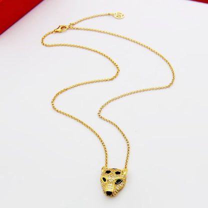 [✨ROSE💎]PANTHERE FULL DIAMOND NECKLACE