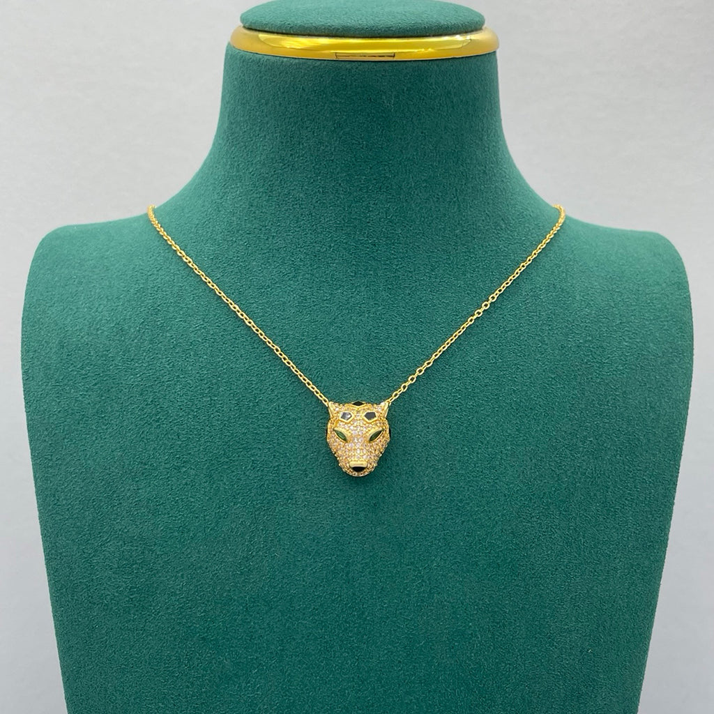 [✨ROSE💎]PANTHERE FULL DIAMOND NECKLACE
