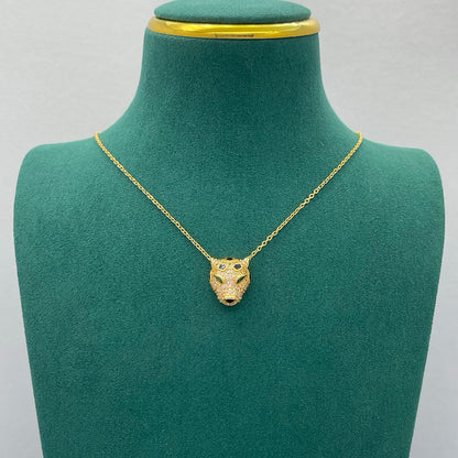[✨ROSE💎]PANTHERE FULL DIAMOND NECKLACE