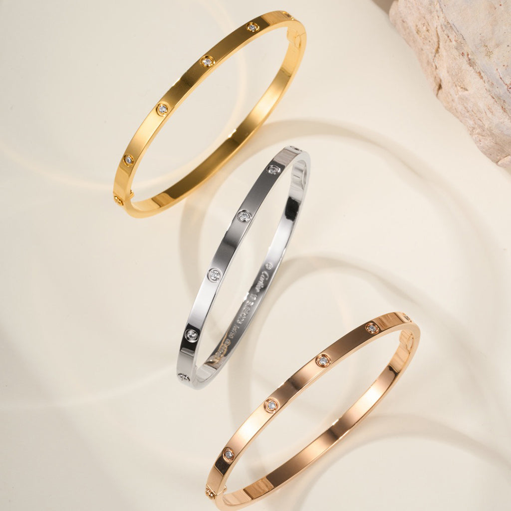 [✨ROSE💎]LOVE BRACELET 3.65MM 10 DIAMONDS